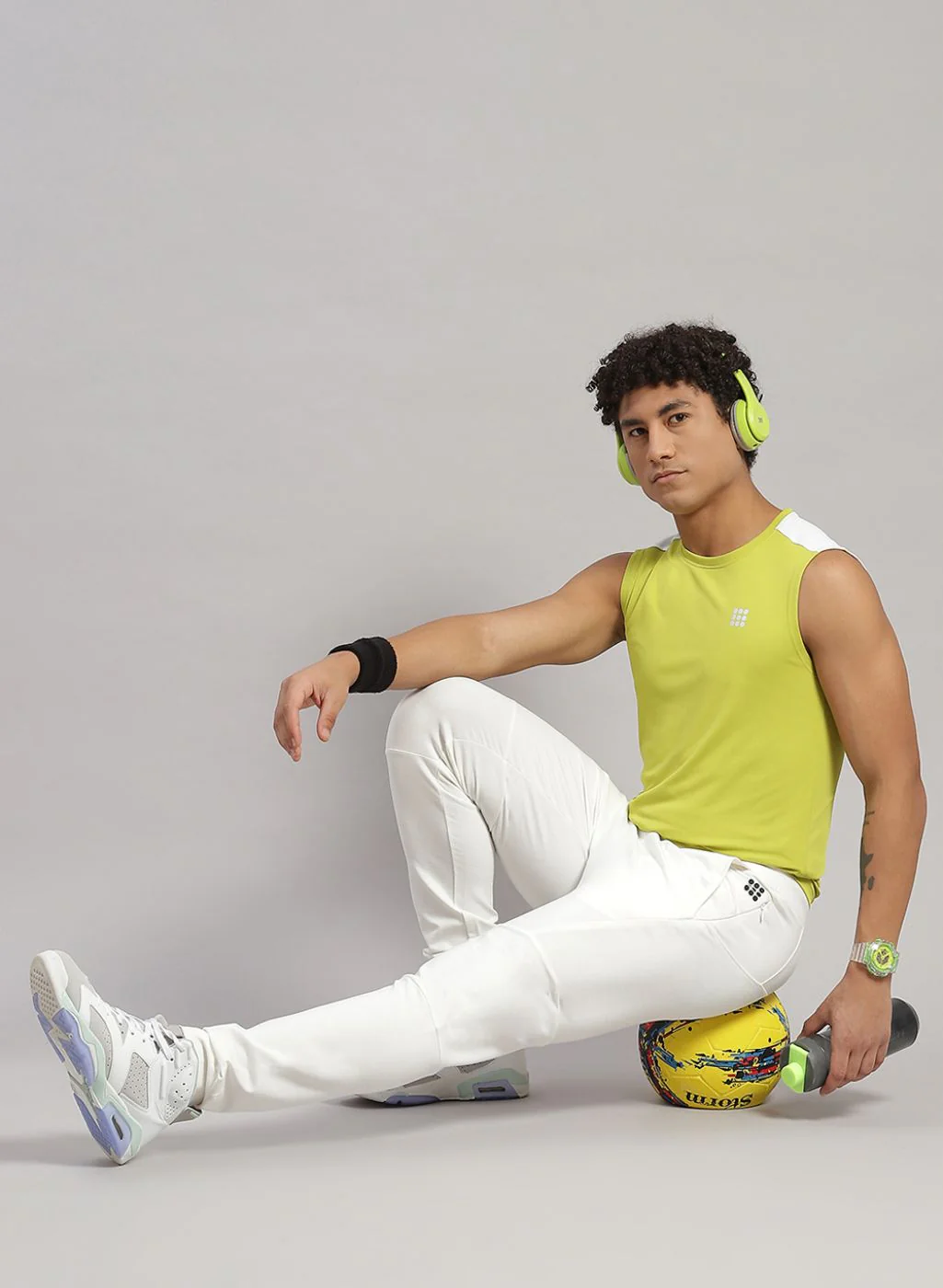 Rock.it Men Green Solid T-Shirt - Image 5