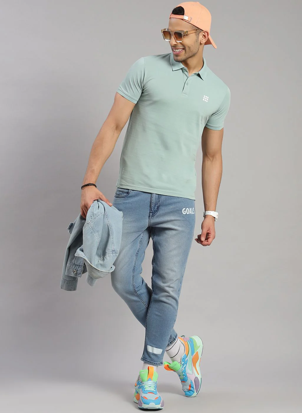 Rock.it Men Green Solid T-Shirt - Image 2