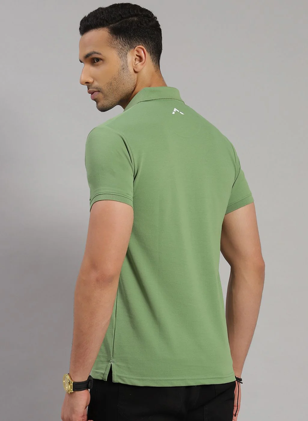 Rock.it Men Green Solid T-Shirt - Image 5