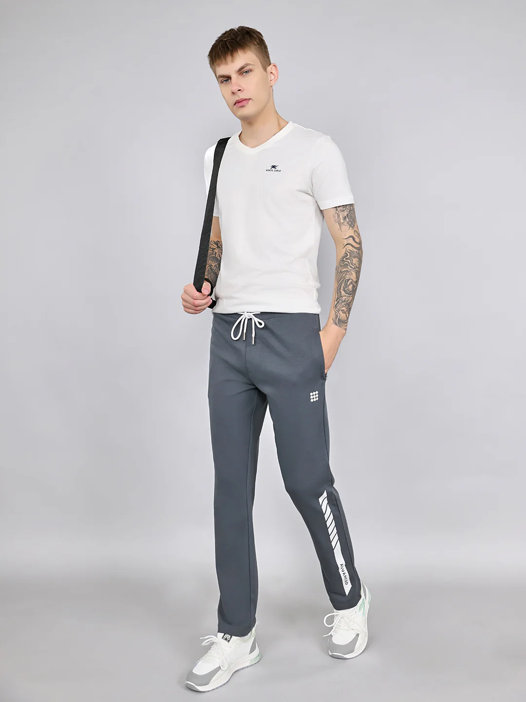 Rock.it Men Grey Printed Smart Fit Lower - Image 6