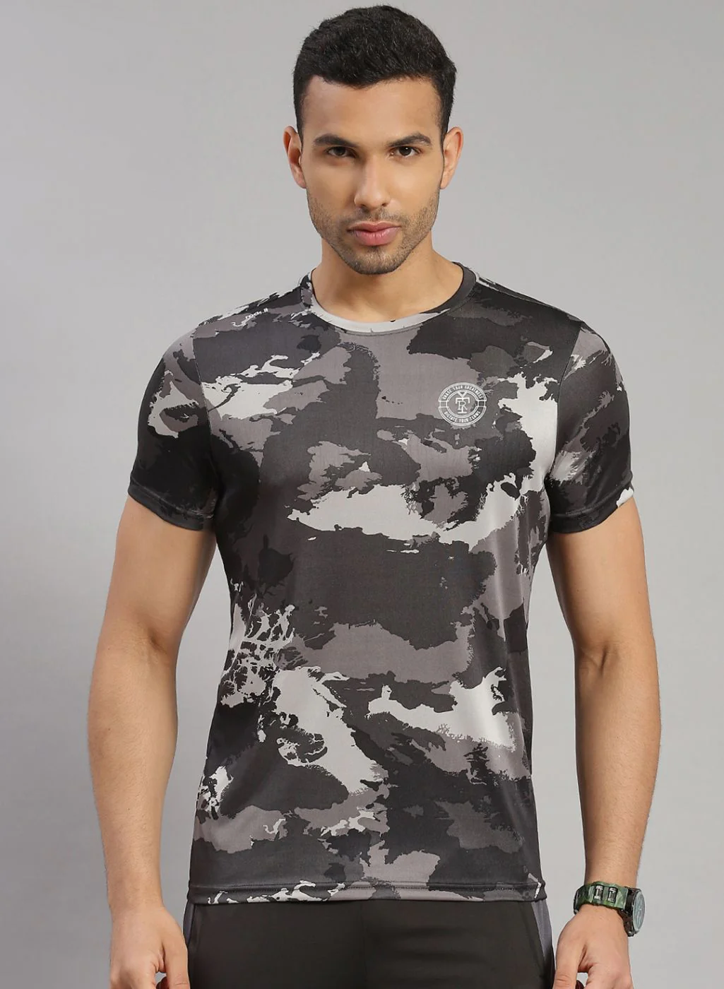 Rock.it Men Grey Printed T-Shirt - Image 2
