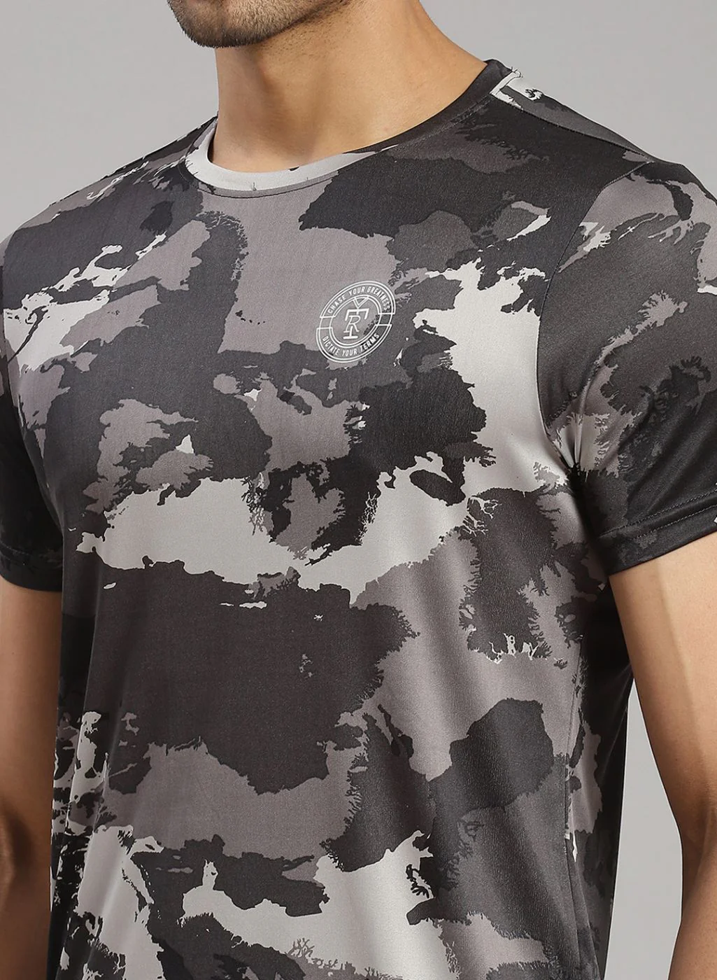 Rock.it Men Grey Printed T-Shirt - Image 6