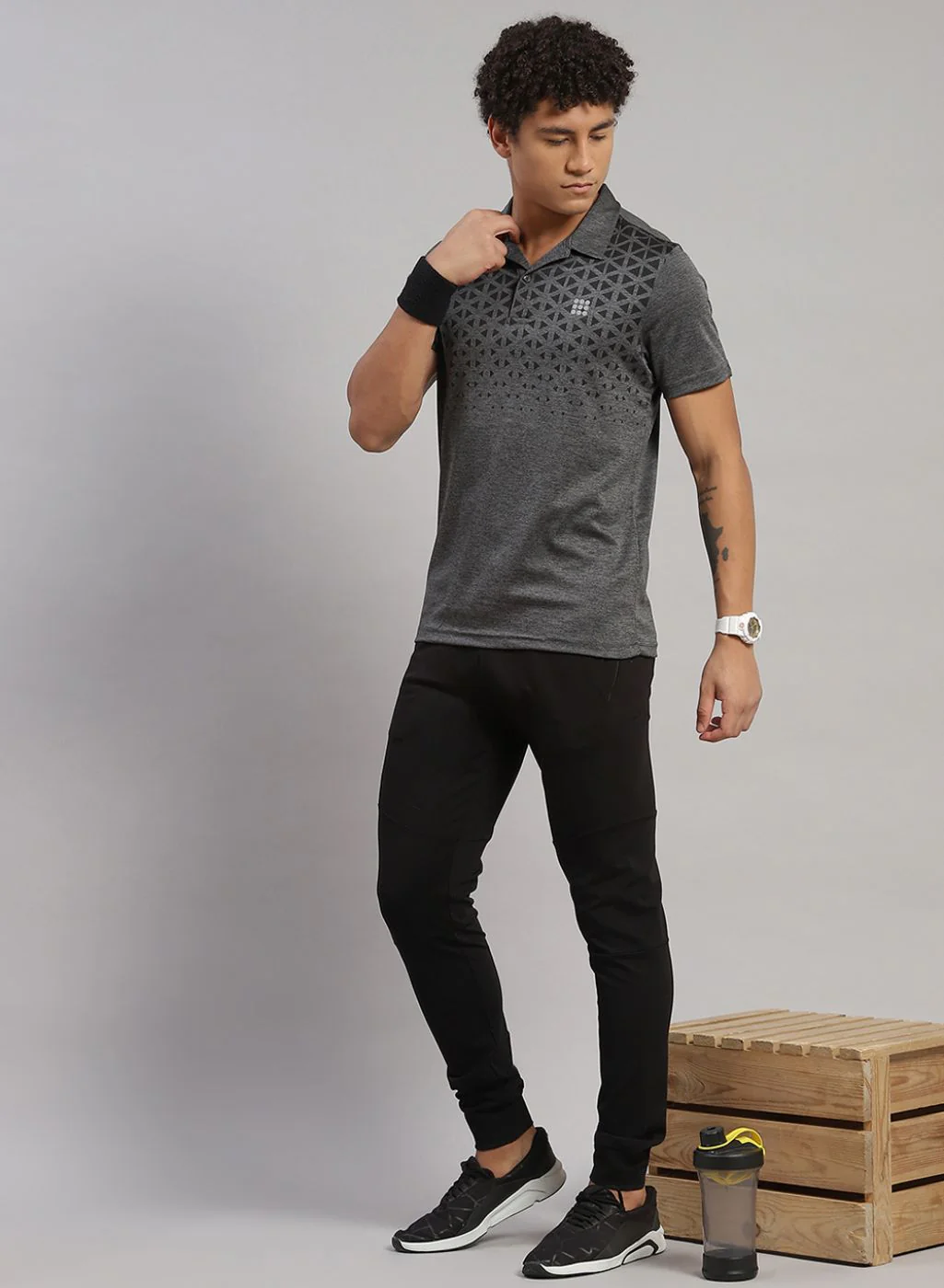 Rock.it Men Grey Printed T-Shirt - Image 5