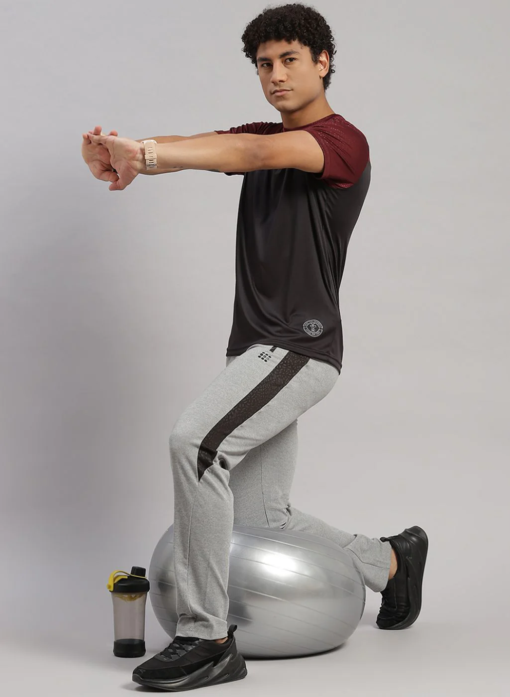 Rock.it Men Grey Regular Fit Lower - Image 5