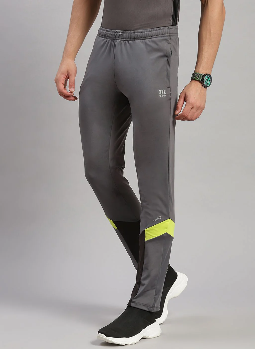Rock.it Men Grey Regular Fit Lower - Image 3