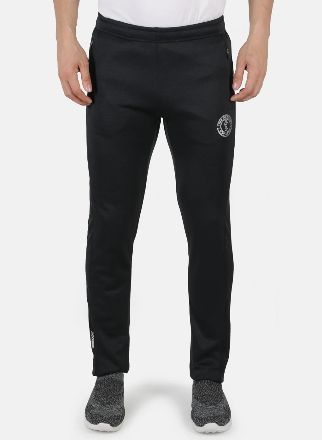 Rock.it Men Grey Self Design Lower