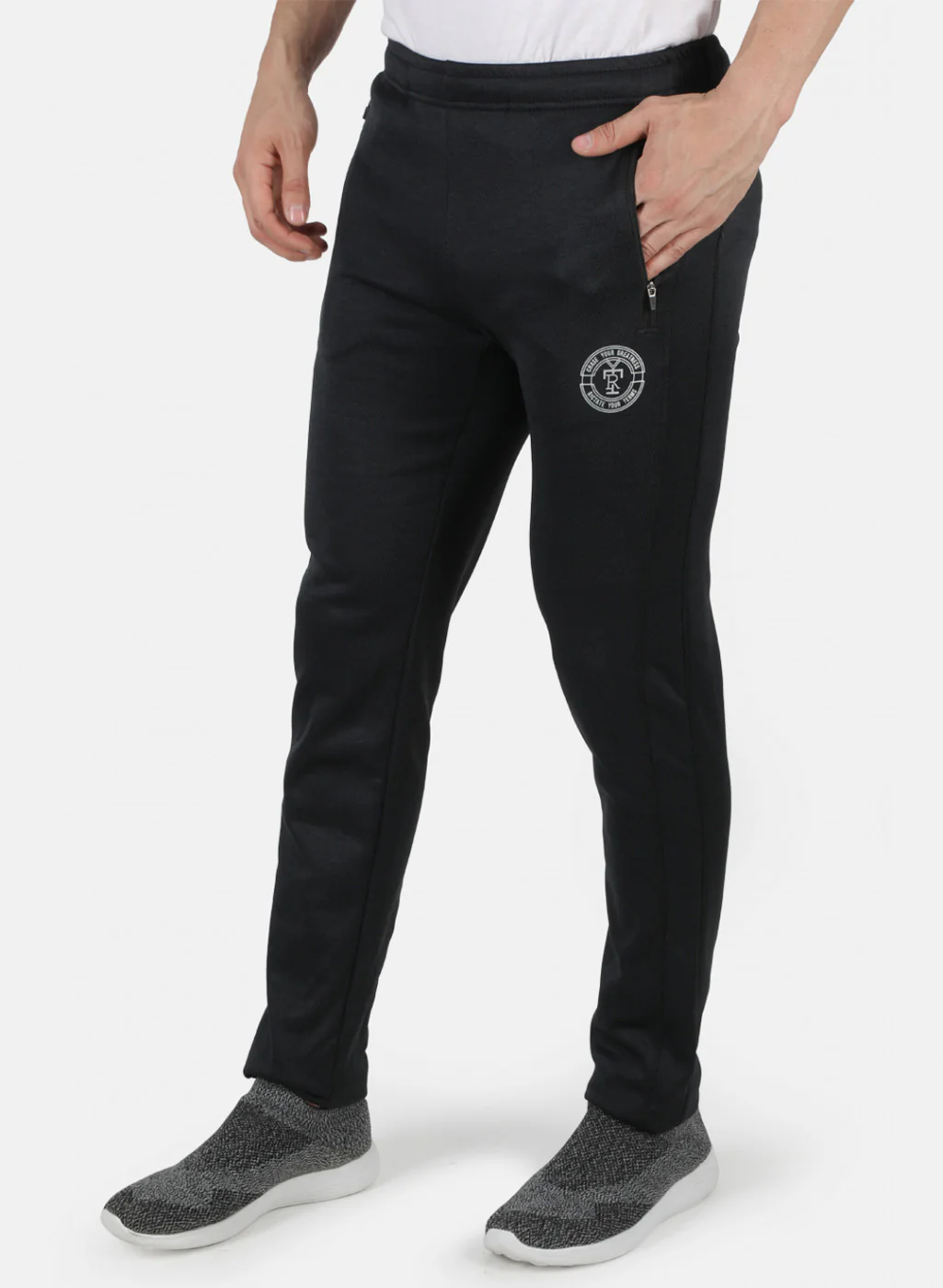 Rock.it Men Grey Self Design Lower - Image 2