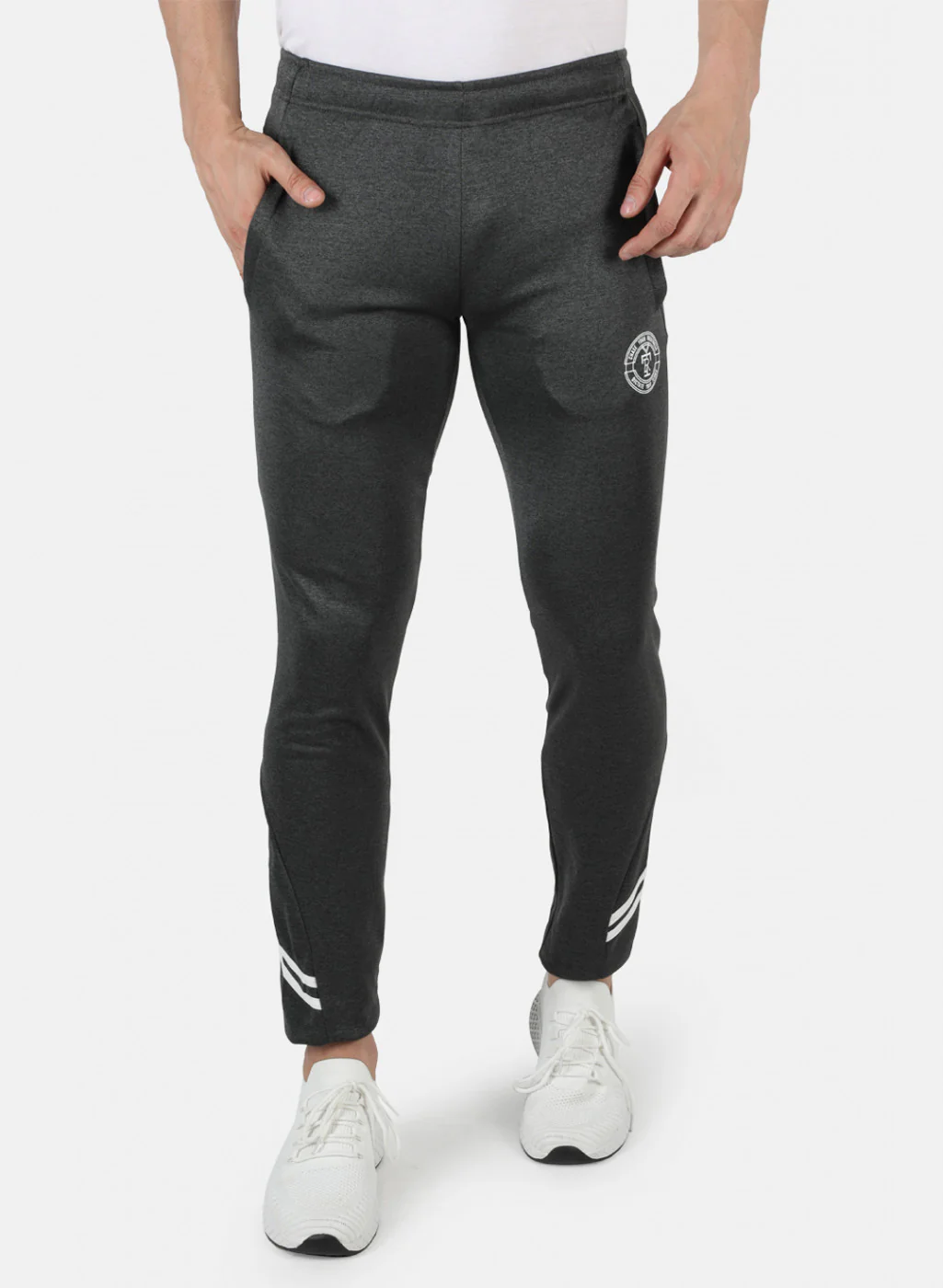 Rock.it Men Grey Self Design Lower
