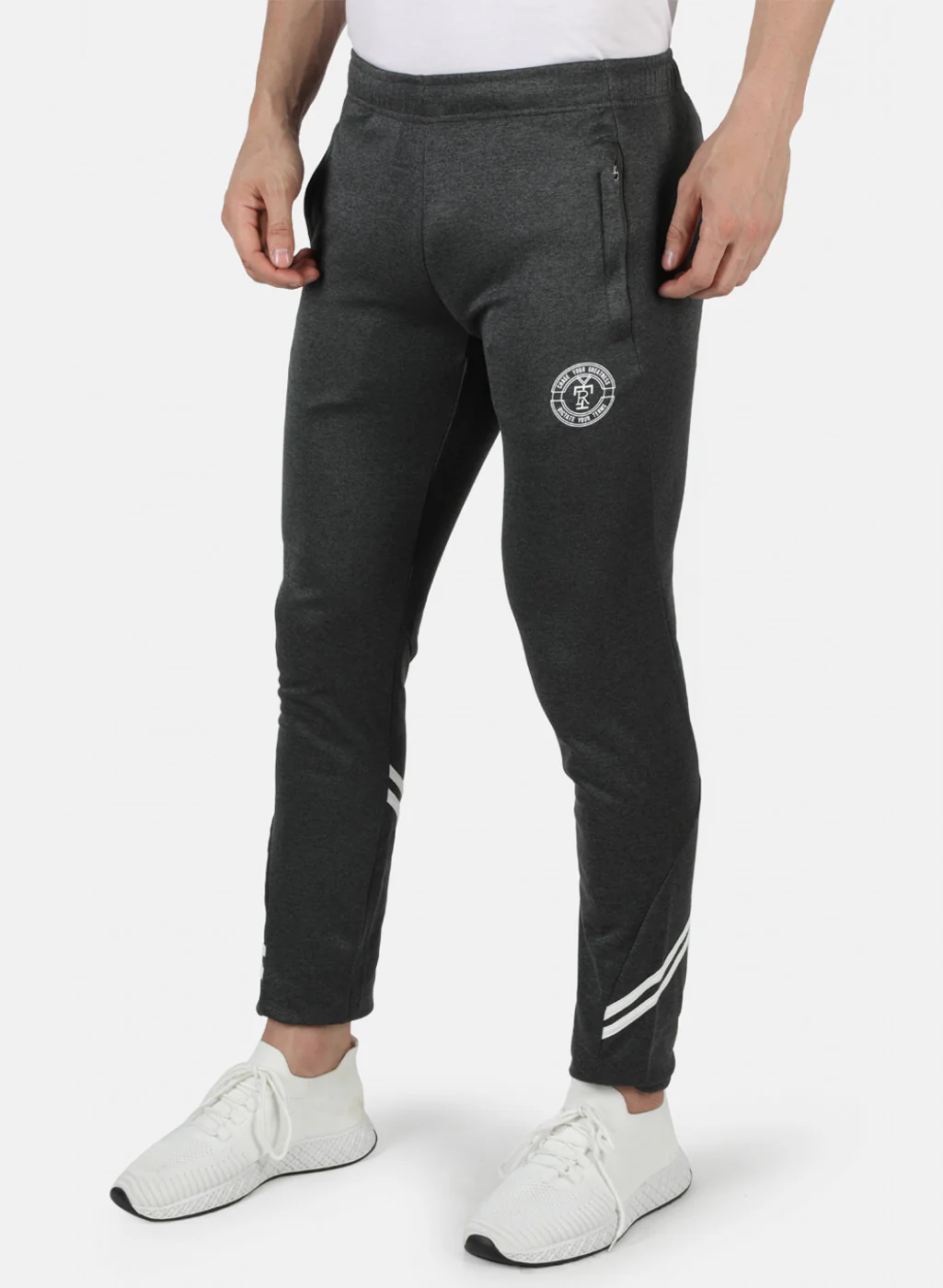Rock.it Men Grey Self Design Lower - Image 2