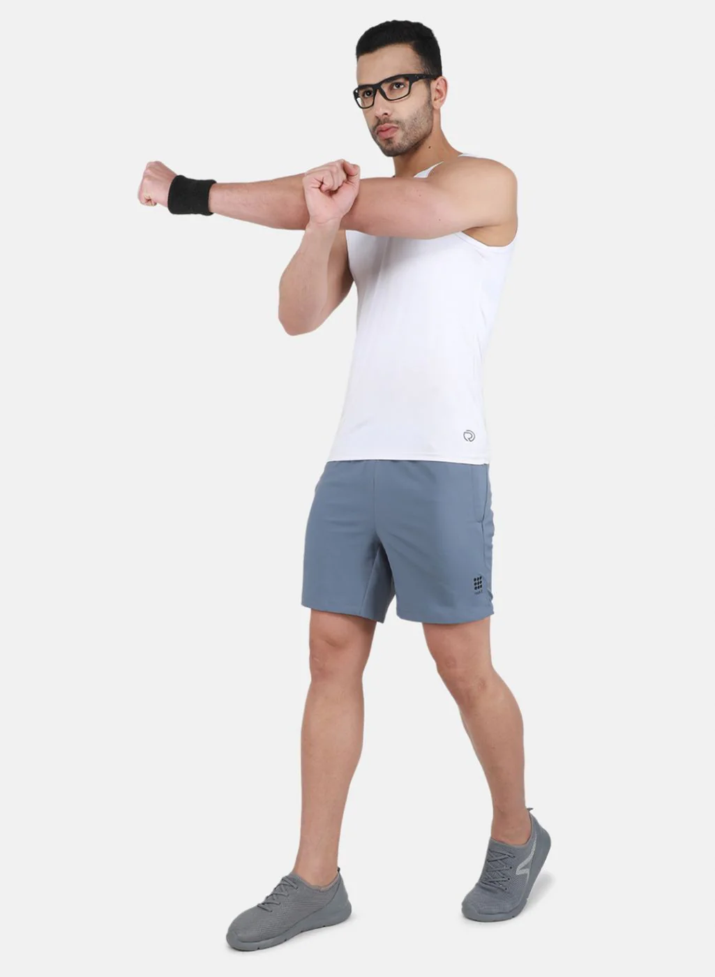 Rock.it Men Grey Self Design Short - Image 4