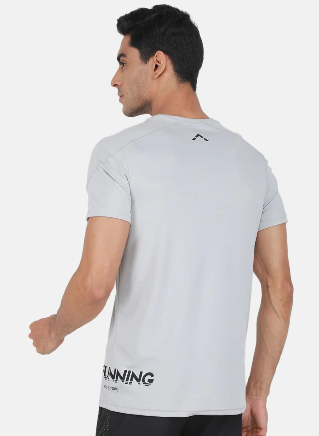 Rock.it Men Grey Self Design T-Shirt - Image 3