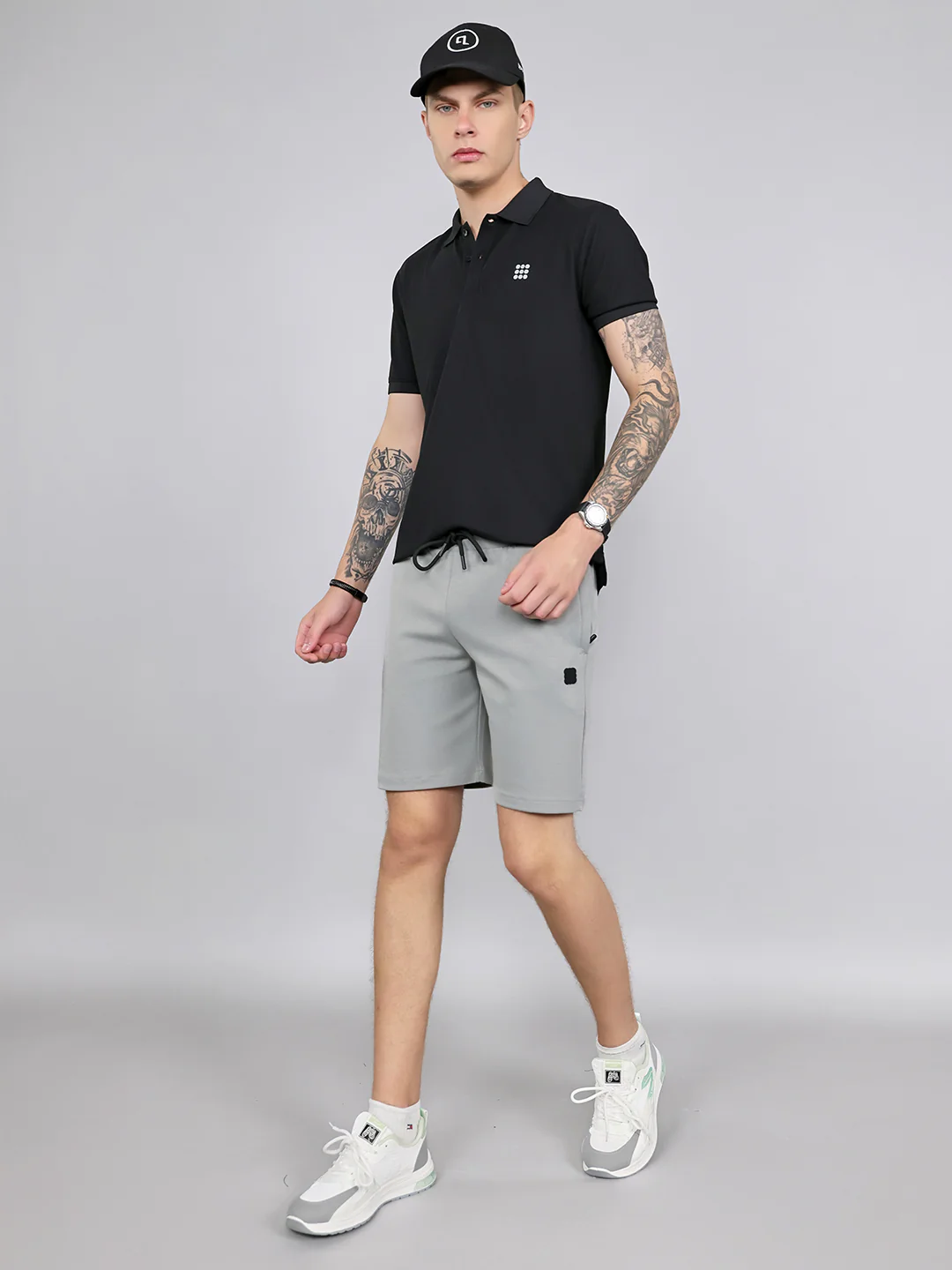 Rock.it Men Grey Solid Regular Fit Shorts - Image 6