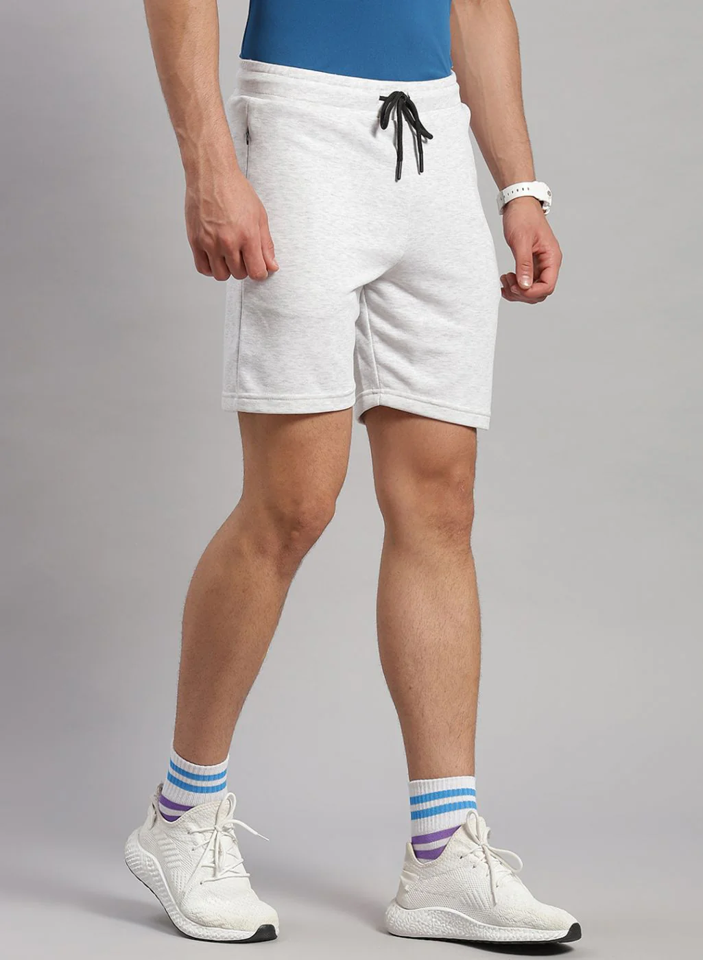 Rock.it Men Grey Solid Short - Image 4