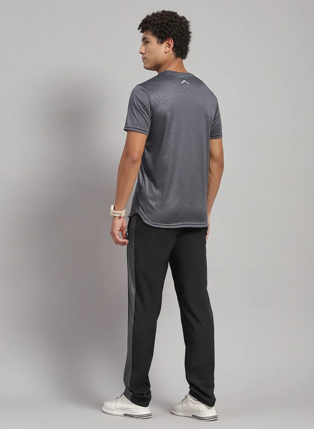 Rock.it Men Grey Solid Lower Set - Image 4