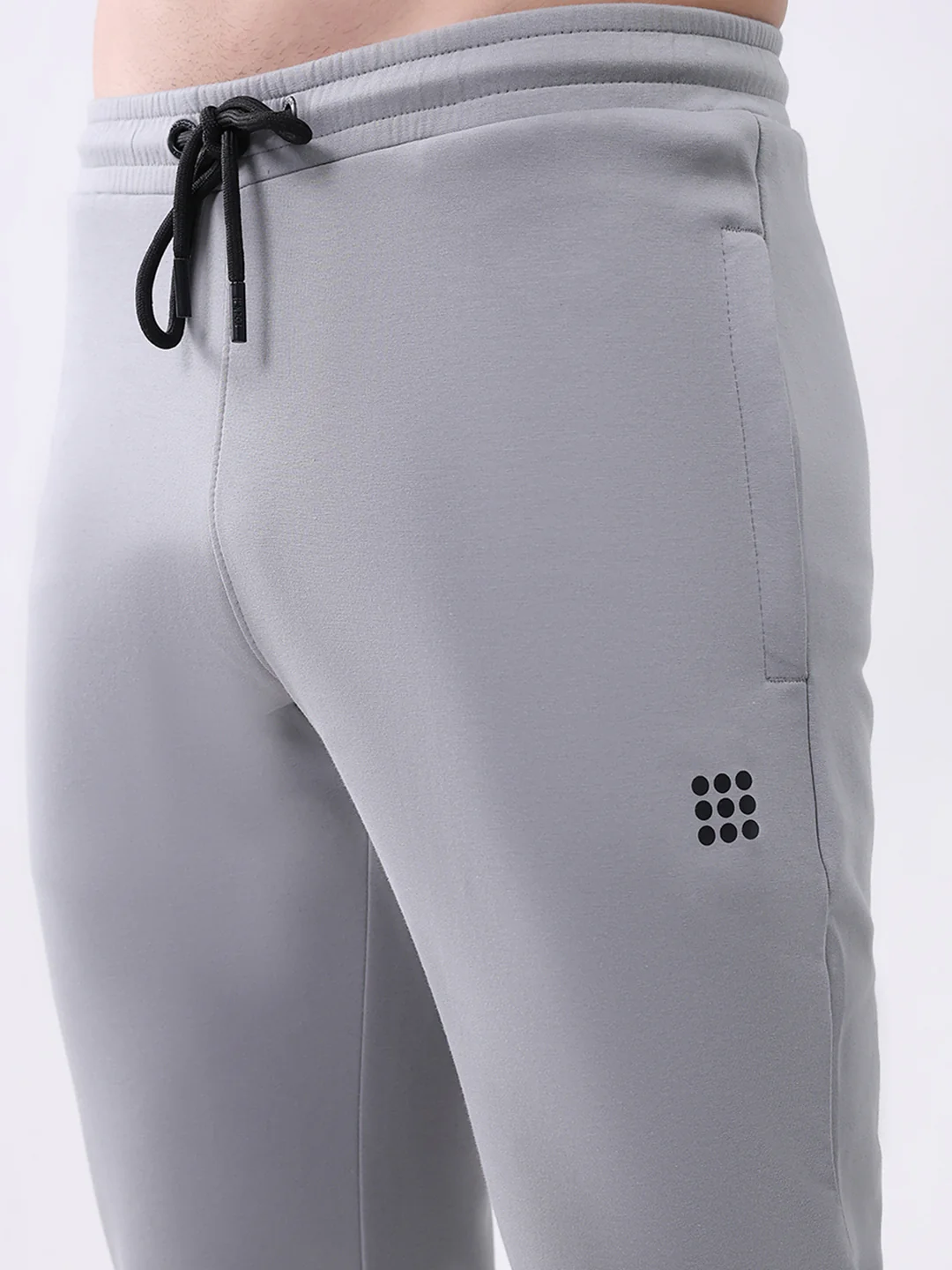 Rock.it Men Grey Solid Slim Fit Winter Lower - Image 6