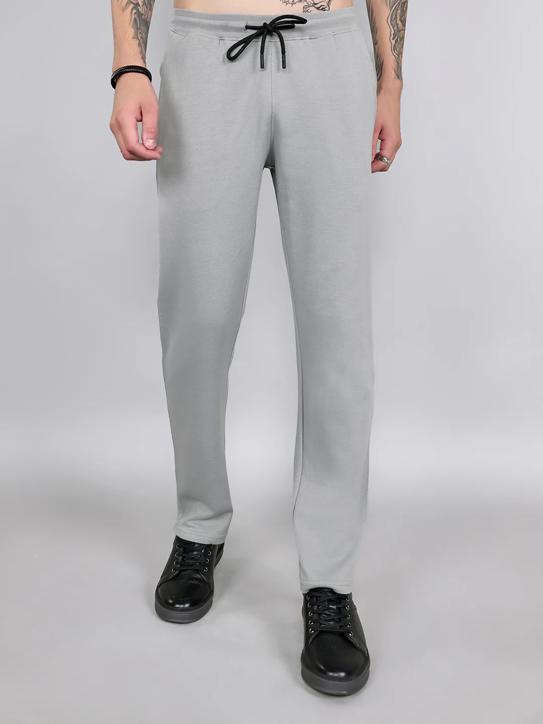 Rock.it Men Grey Solid Smart Fit Lower