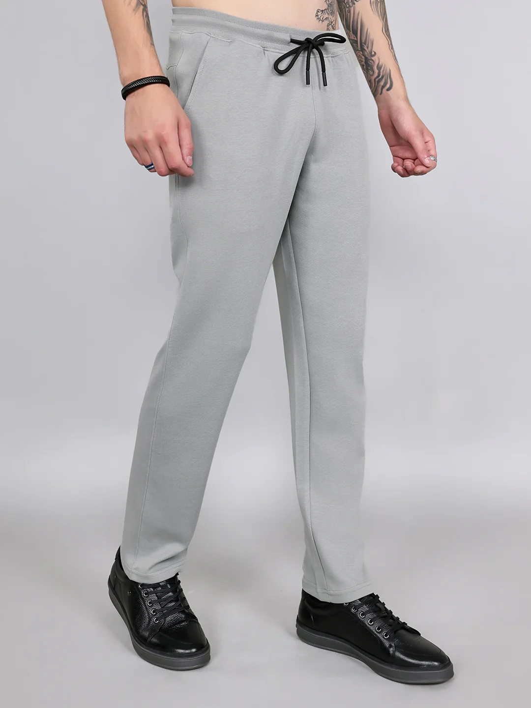 Rock.it Men Grey Solid Smart Fit Lower - Image 3