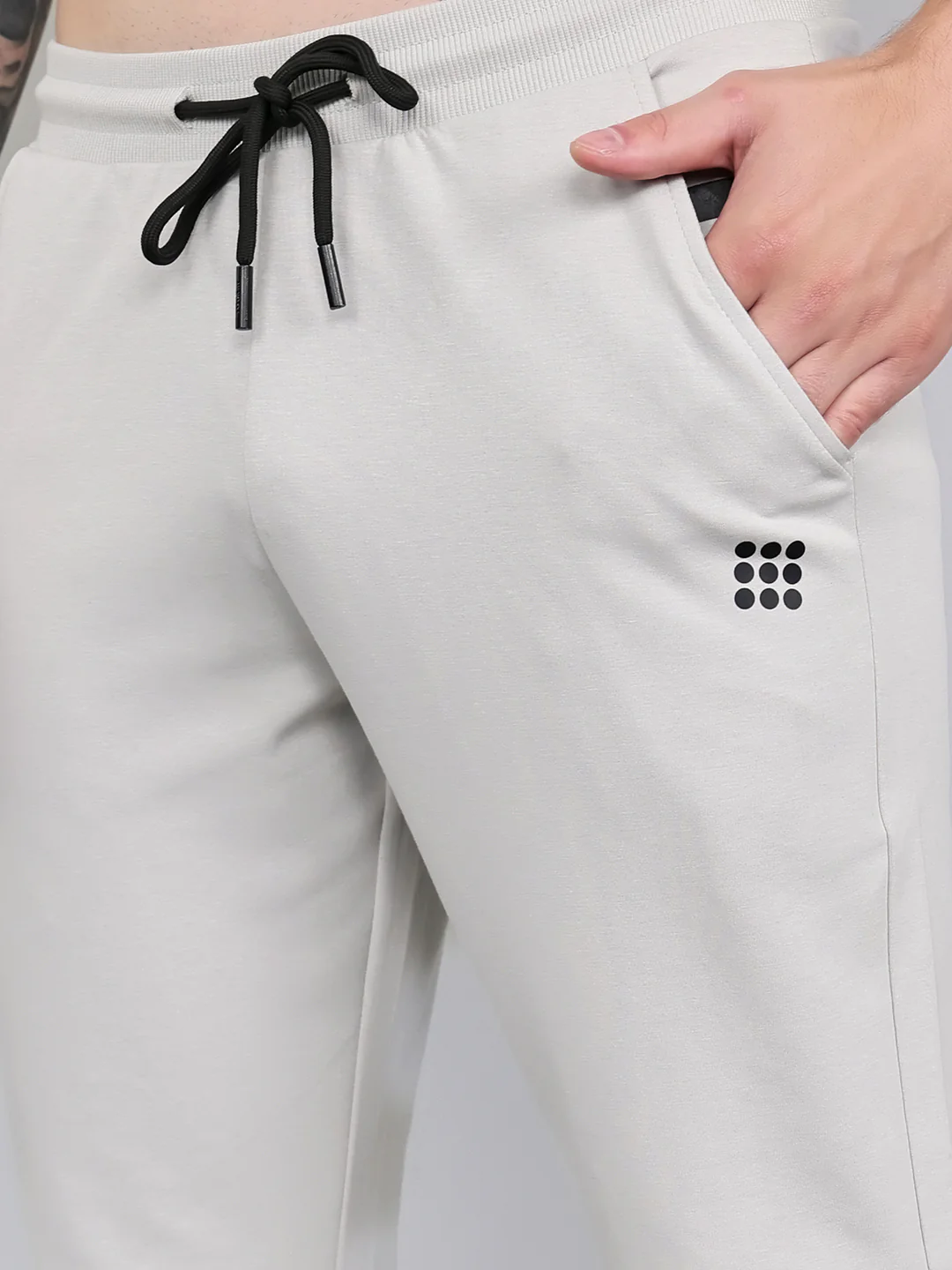 Rock.it Men Grey Solid Smart Fit Lower - Image 5