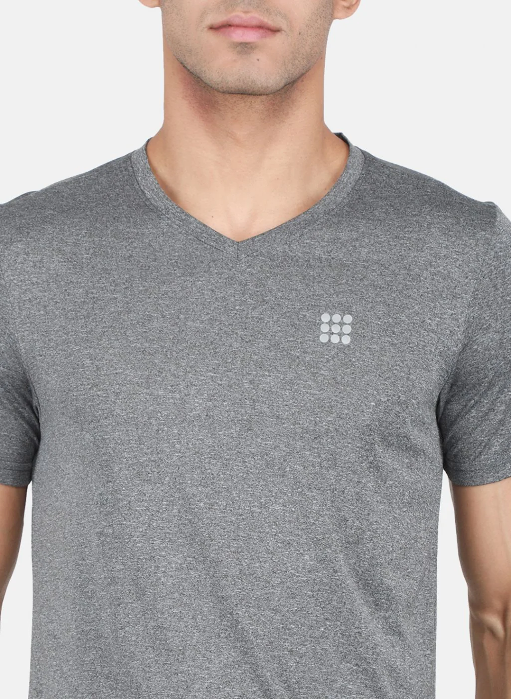 Rock.it Men Grey Solid T-Shirt - Image 5