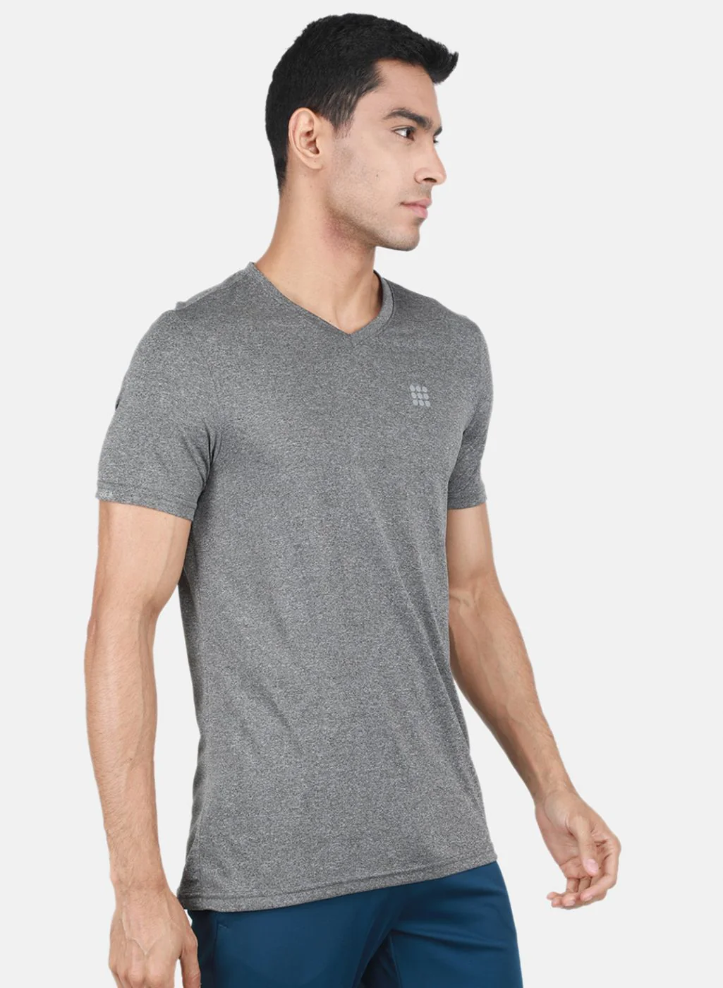 Rock.it Men Grey Solid T-Shirt - Image 6