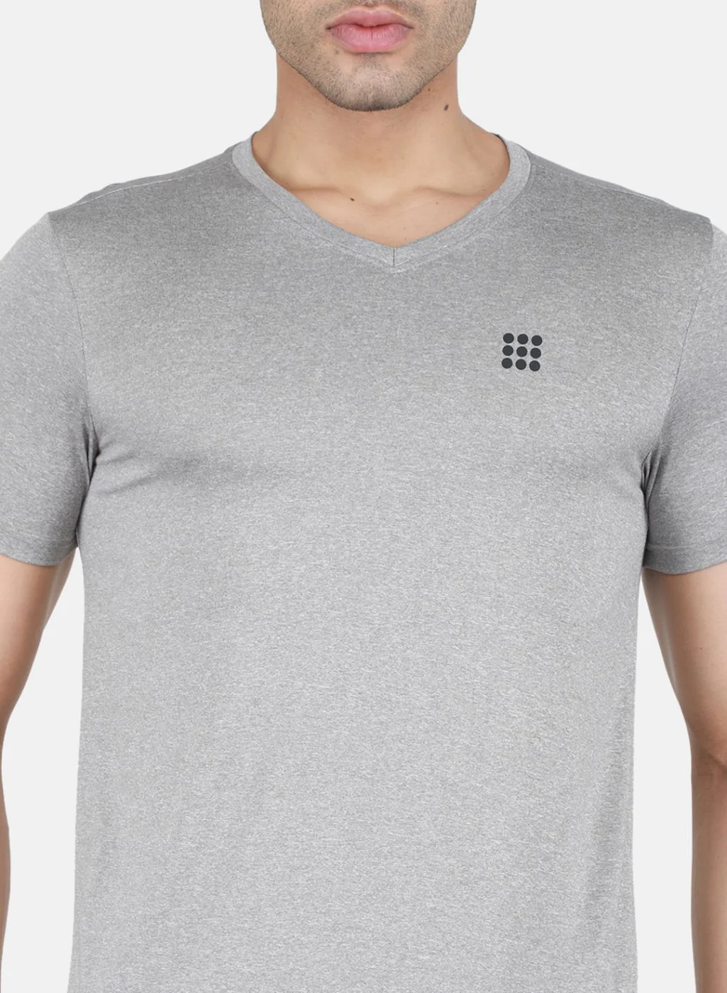 Rock.it Men Grey Solid T-Shirt - Image 5