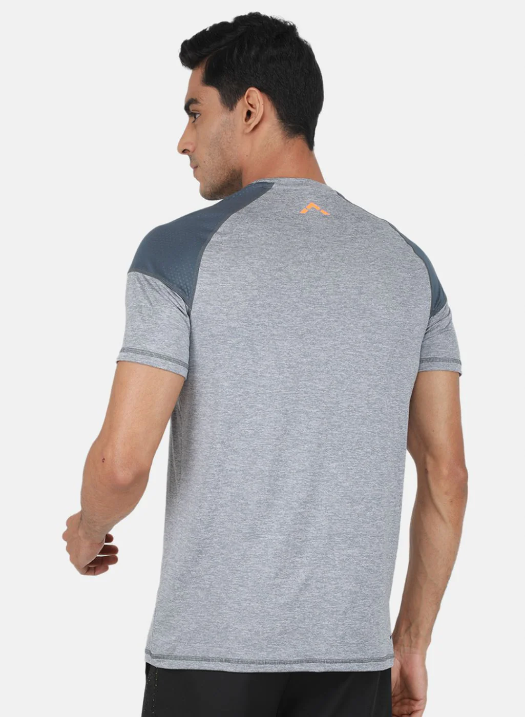 Rock.it Men Grey Solid T-Shirt - Image 3