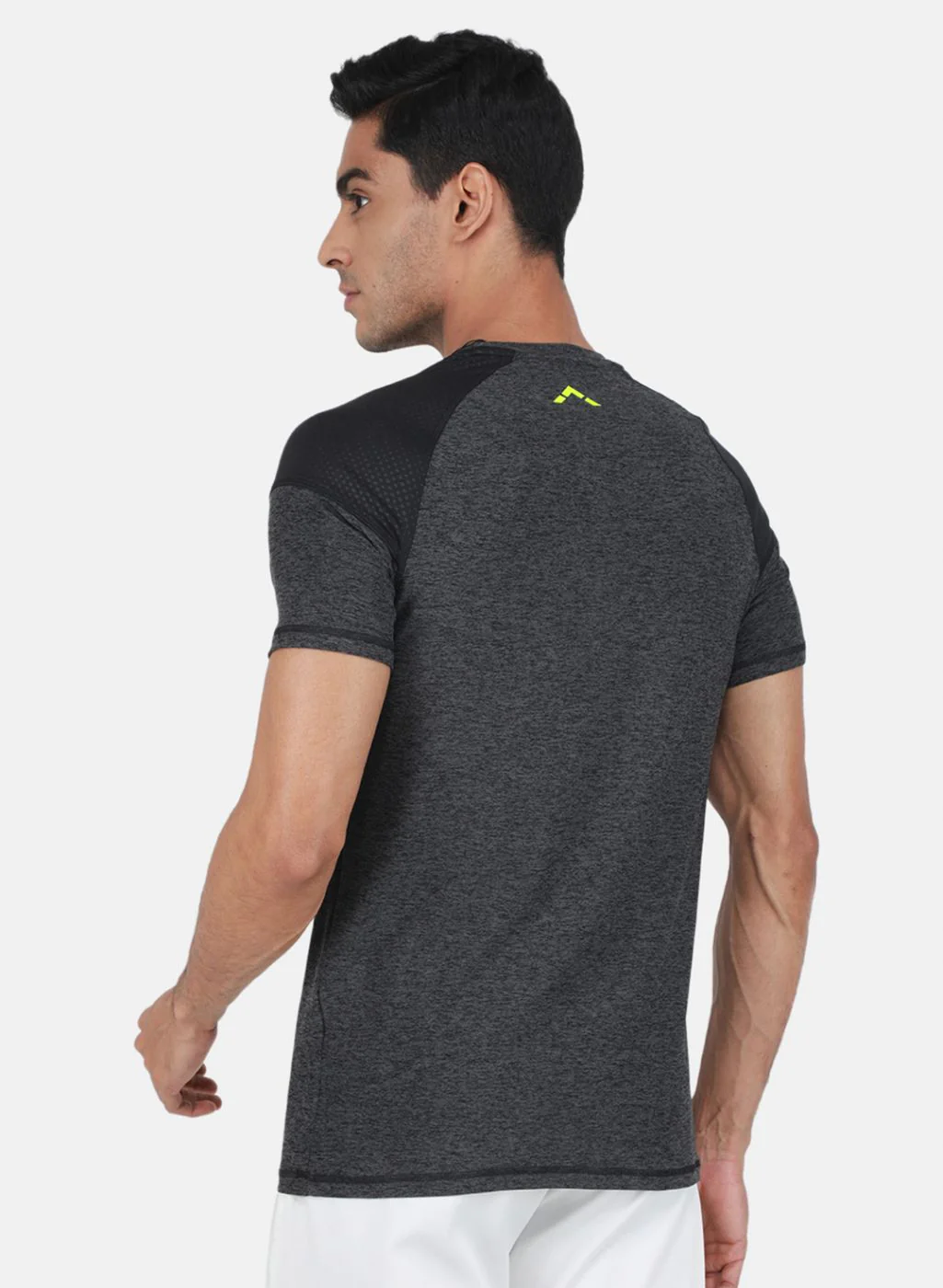 Rock.it Men Grey Solid T-Shirt - Image 3