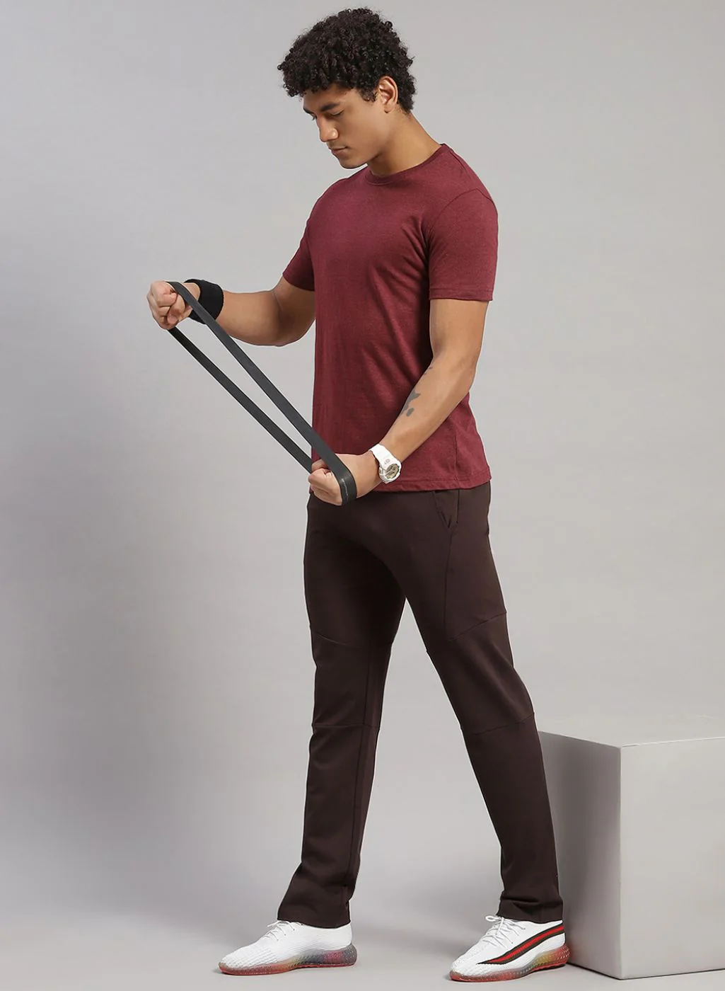 Rock.it Men Maroon Regular Fit Lower - Image 5