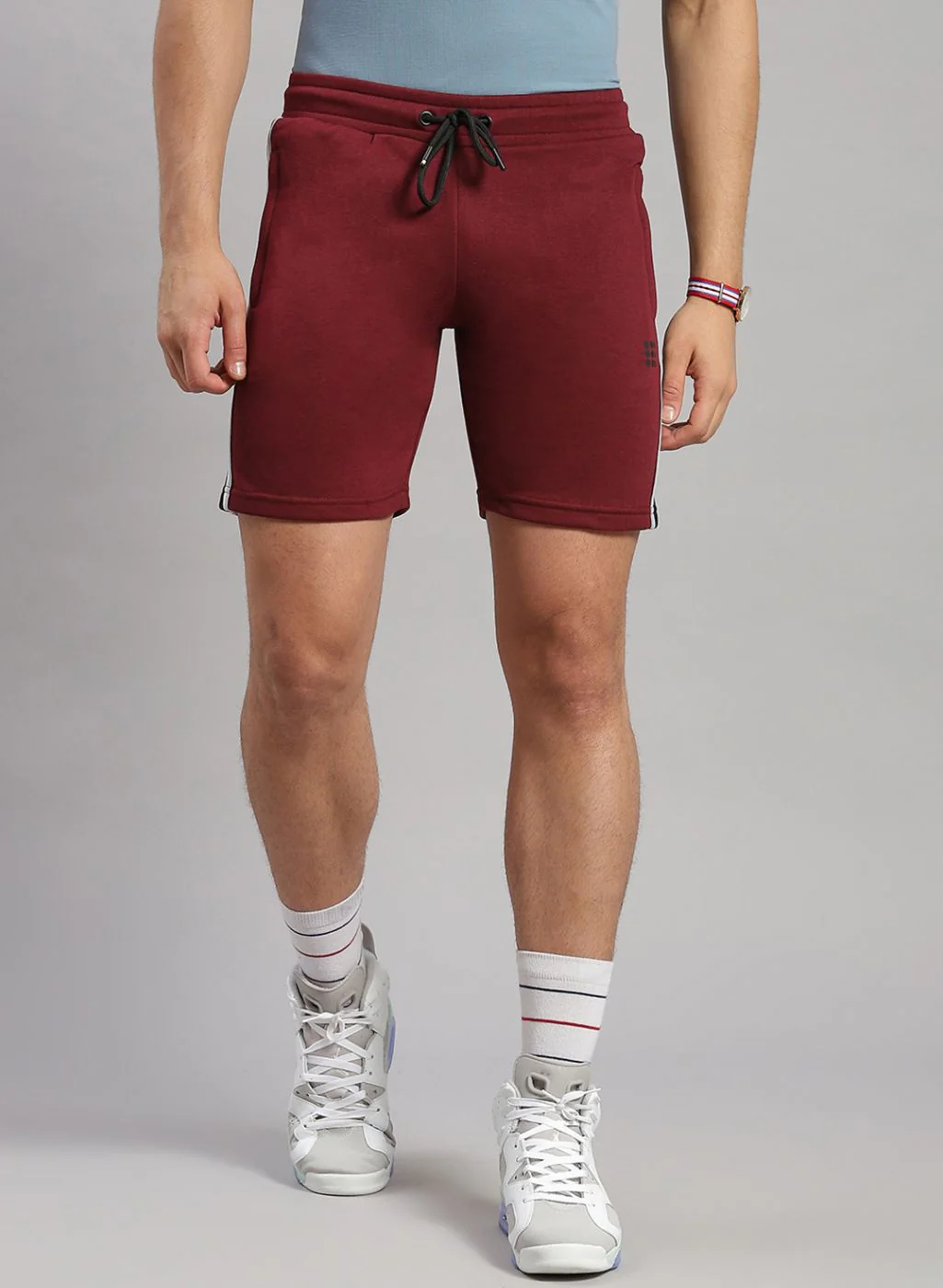Rock.it Men Maroon Solid Short - Image 3