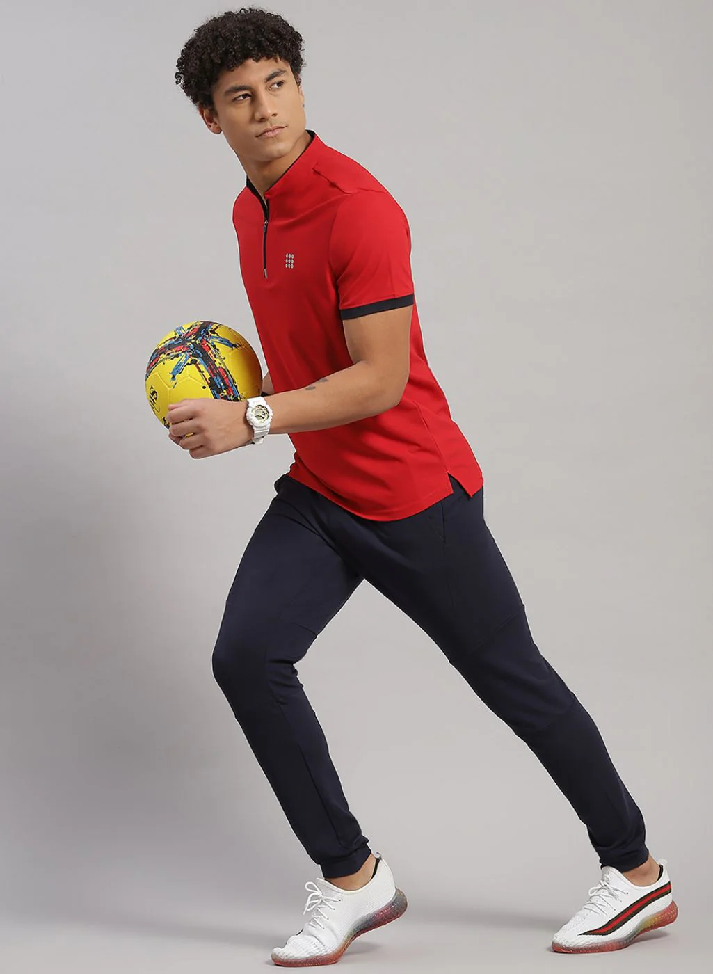 Rock.it Men Navy Blue Regular Fit Jogger - Image 5