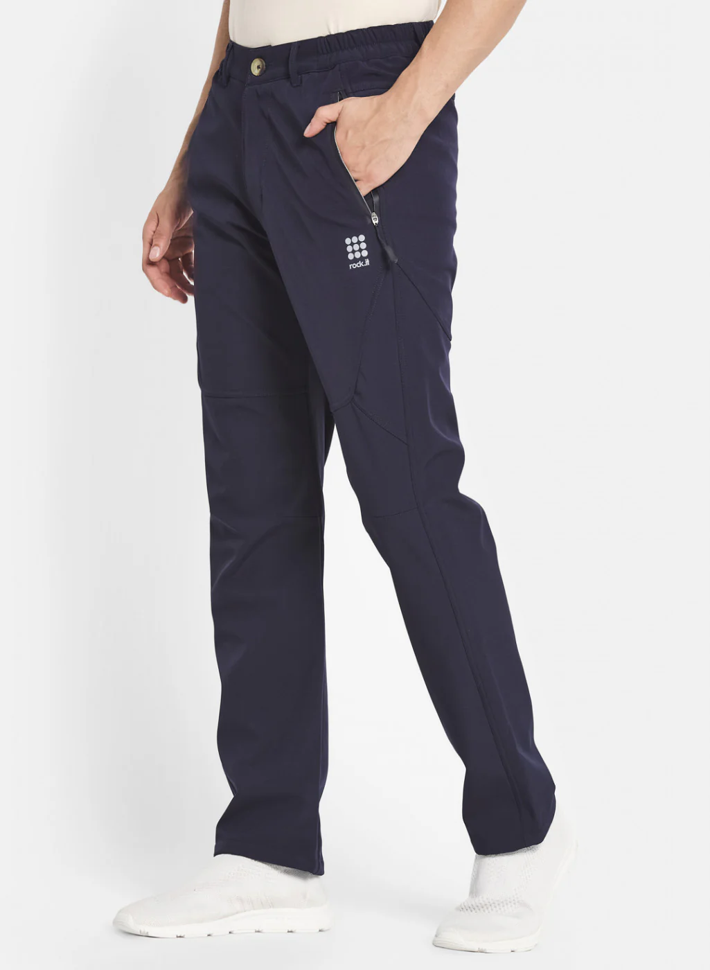 Rock.it Men Navy Blue Regular Fit Lower - Image 6