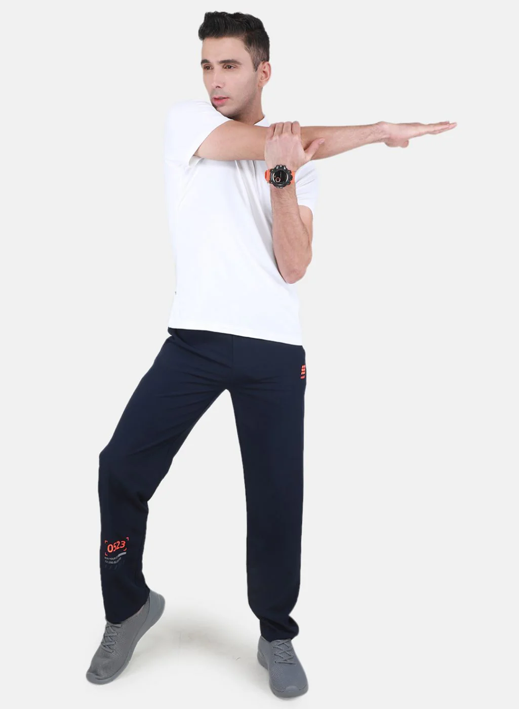 Rock.it Men Navy Blue Regular Fit Lower - Image 4