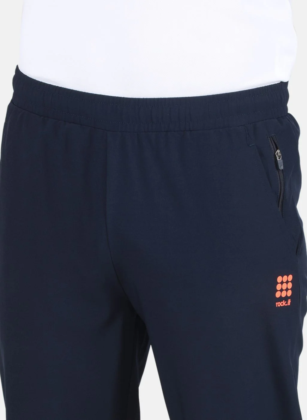 Rock.it Men Navy Blue Regular Fit Lower - Image 5