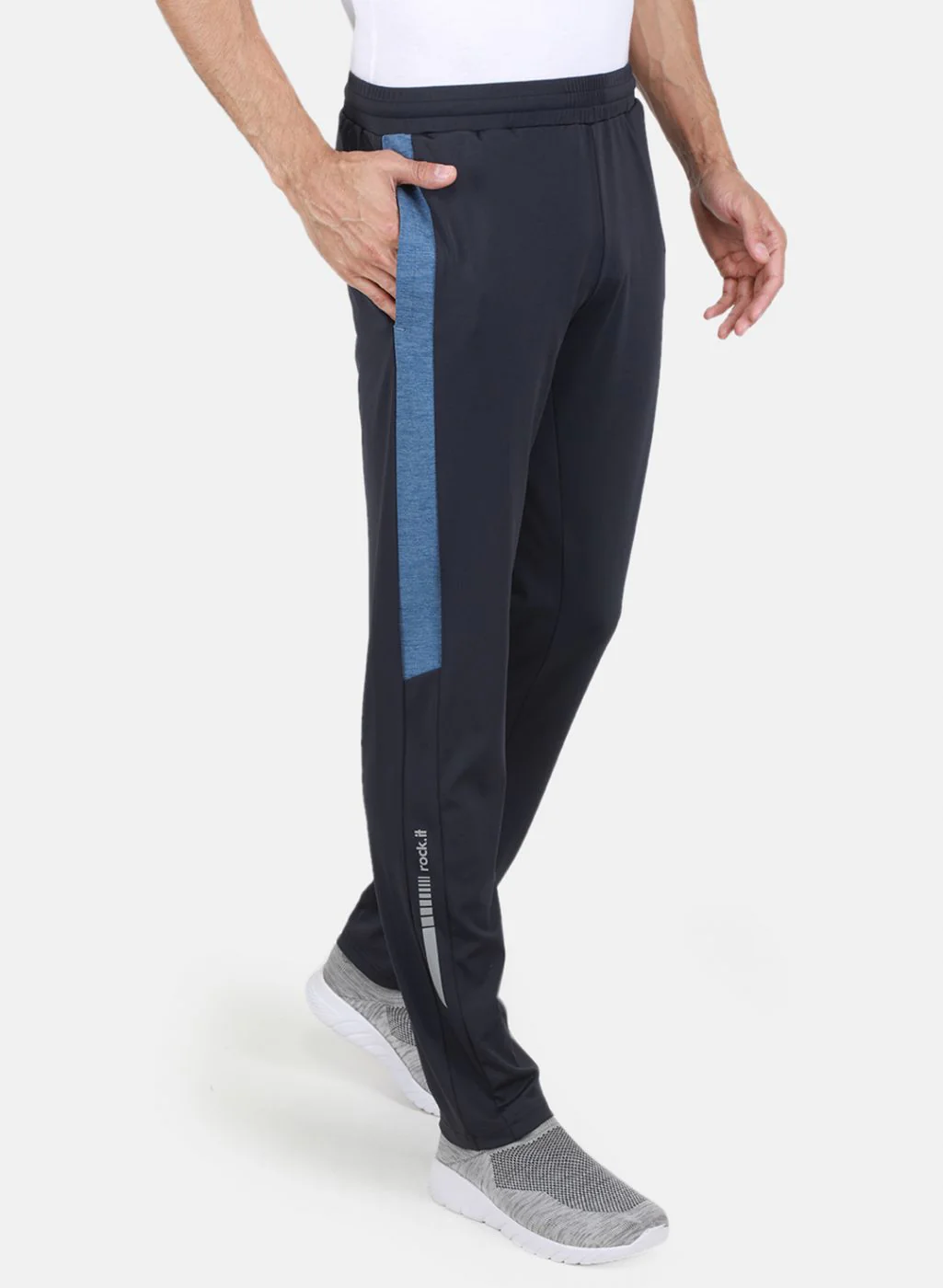 Rock.it Men Navy Blue Regular Fit Lower - Image 6