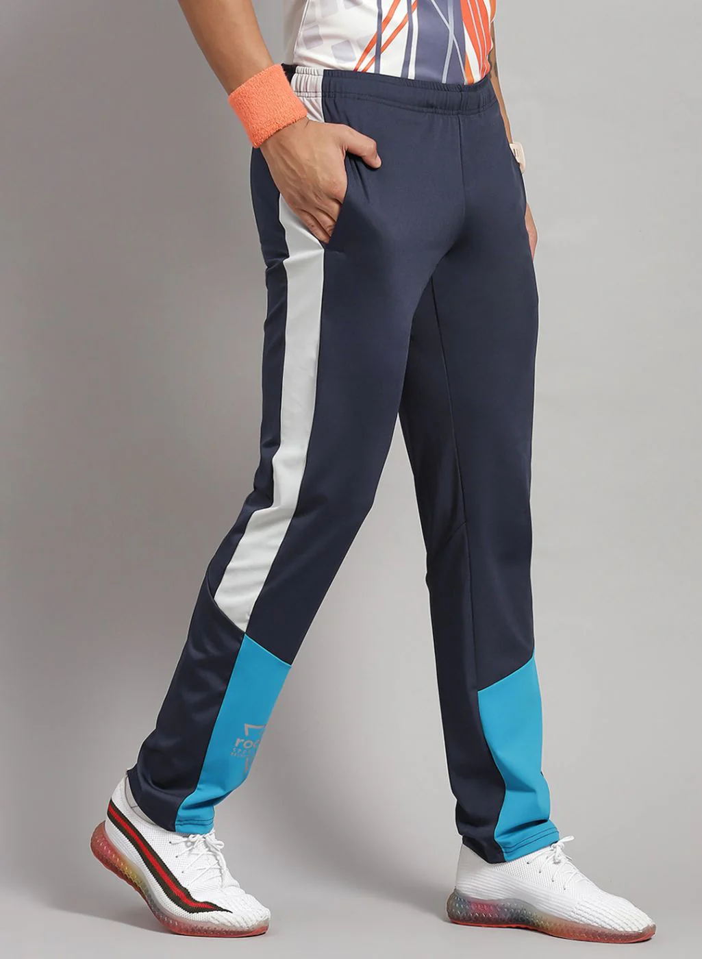 Rock.it Men Navy Blue Regular Fit Lower - Image 3