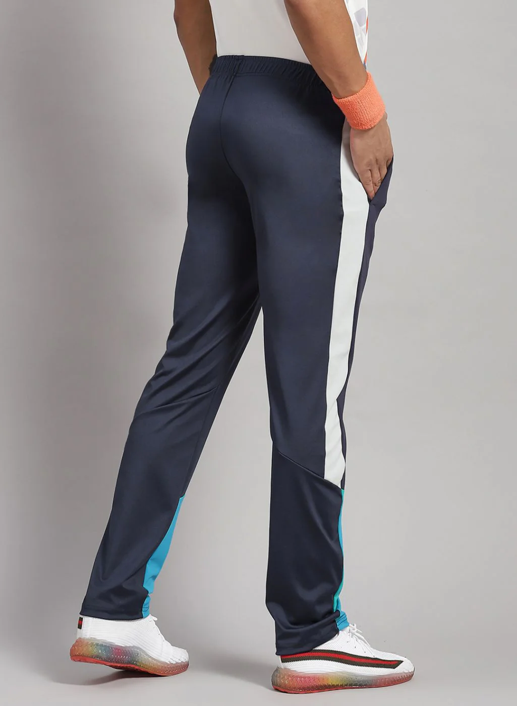 Rock.it Men Navy Blue Regular Fit Lower - Image 4