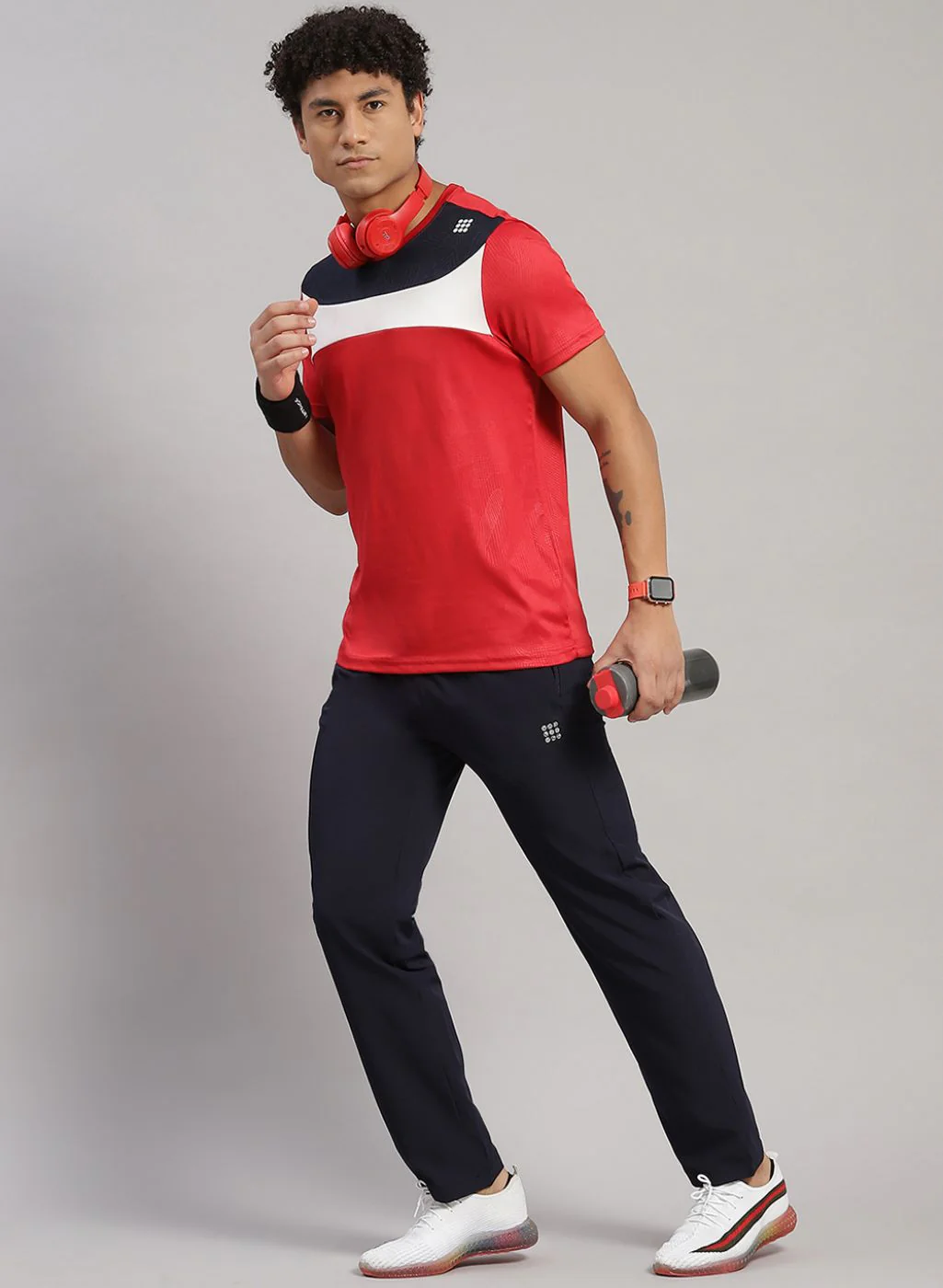 Rock.it Men Navy Blue Regular Fit Lower - Image 5