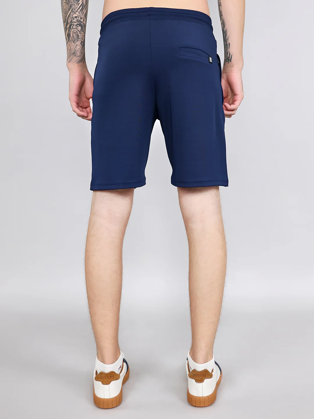 Rock.it Men Navy Blue Solid Regular Fit Shorts - Image 4
