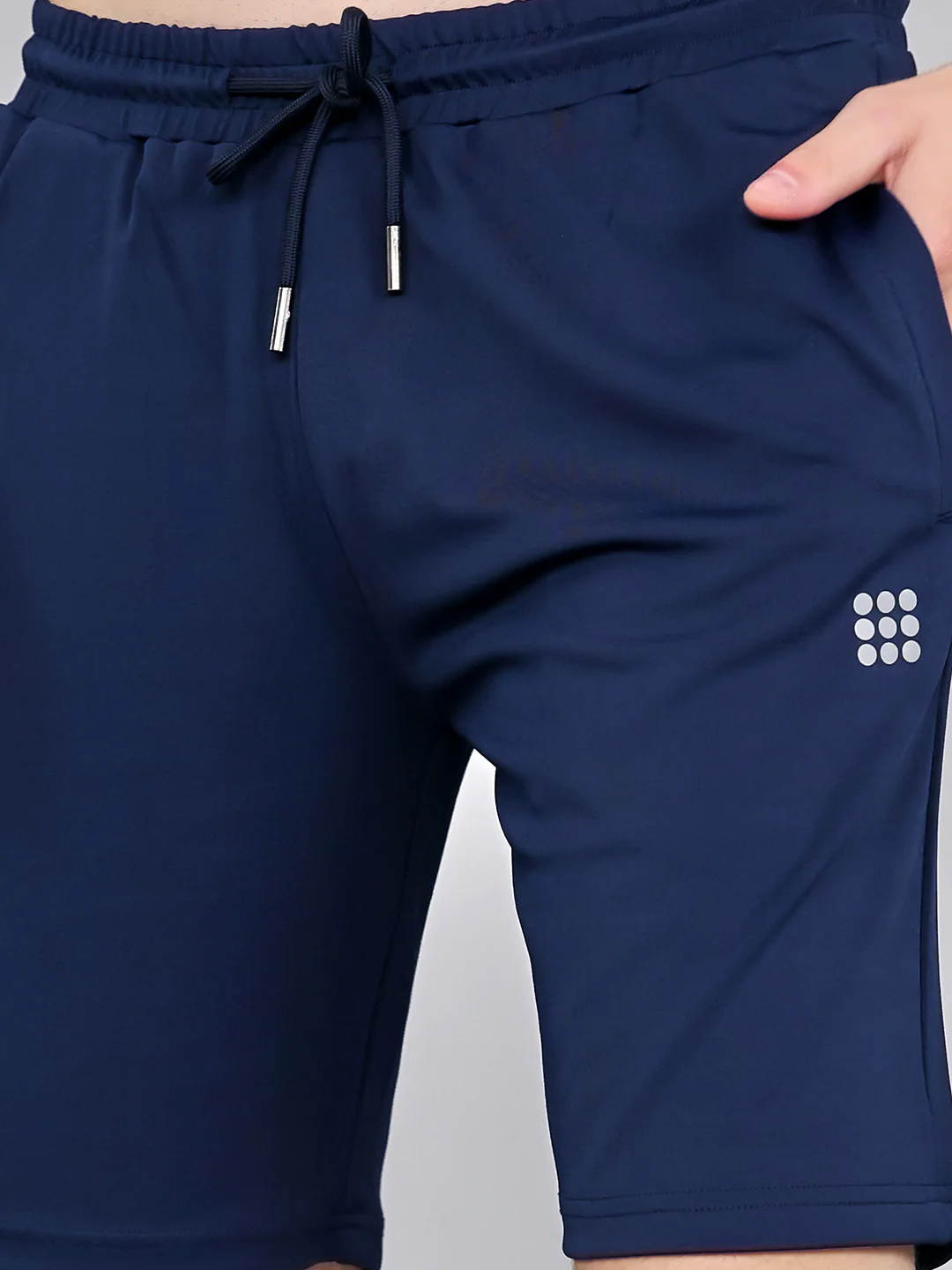 Rock.it Men Navy Blue Solid Regular Fit Shorts - Image 5