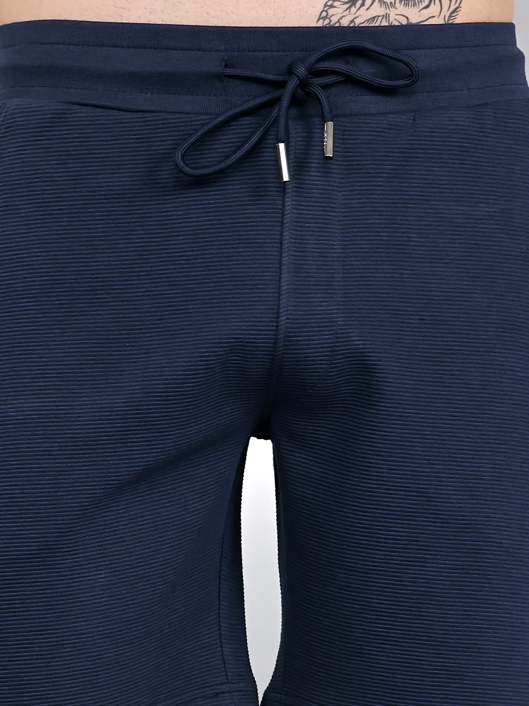 Rock.it Men Navy Blue Solid Regular Fit Shorts - Image 5