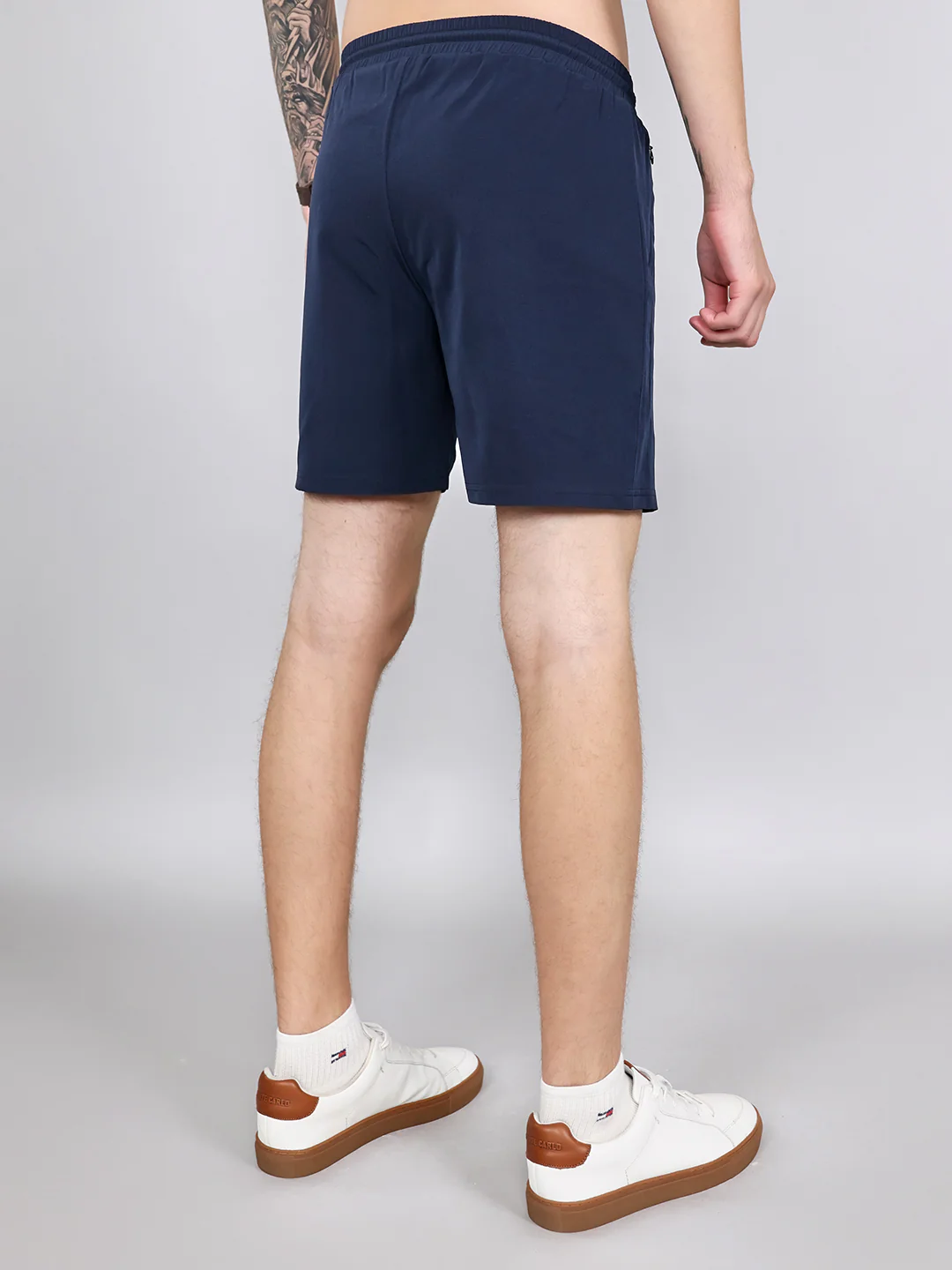 Rock.it Men Navy Blue Solid Regular Fit Shorts - Image 4