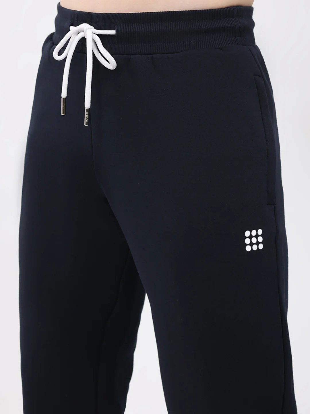 Rock.it Men Navy Blue Solid Regular Fit Winter Lower - Image 6