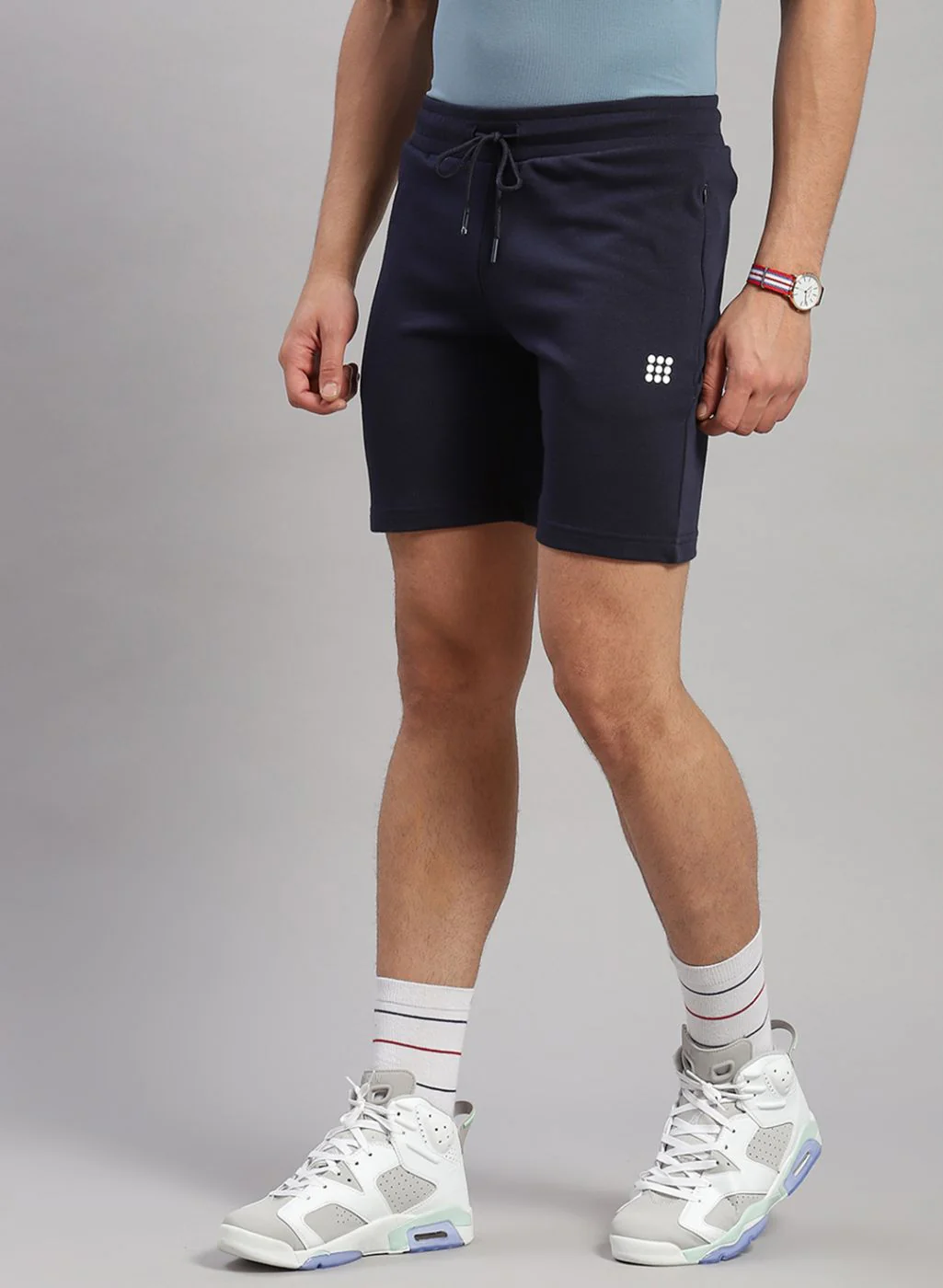 Rock.it Men Navy Blue Solid Short - Image 4