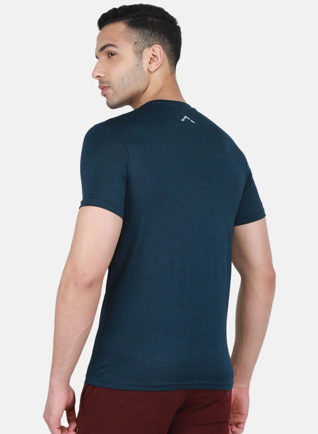 Rock.it Men Navy Blue Solid T-Shirt - Image 3