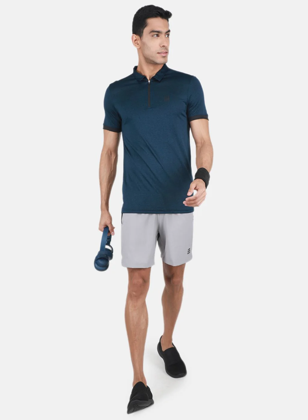 Rock.it Men Navy Blue Solid T-Shirt - Image 4