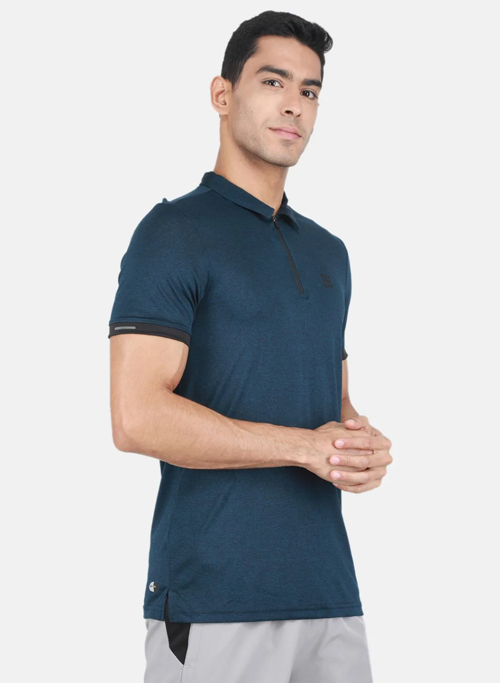 Rock.it Men Navy Blue Solid T-Shirt - Image 6