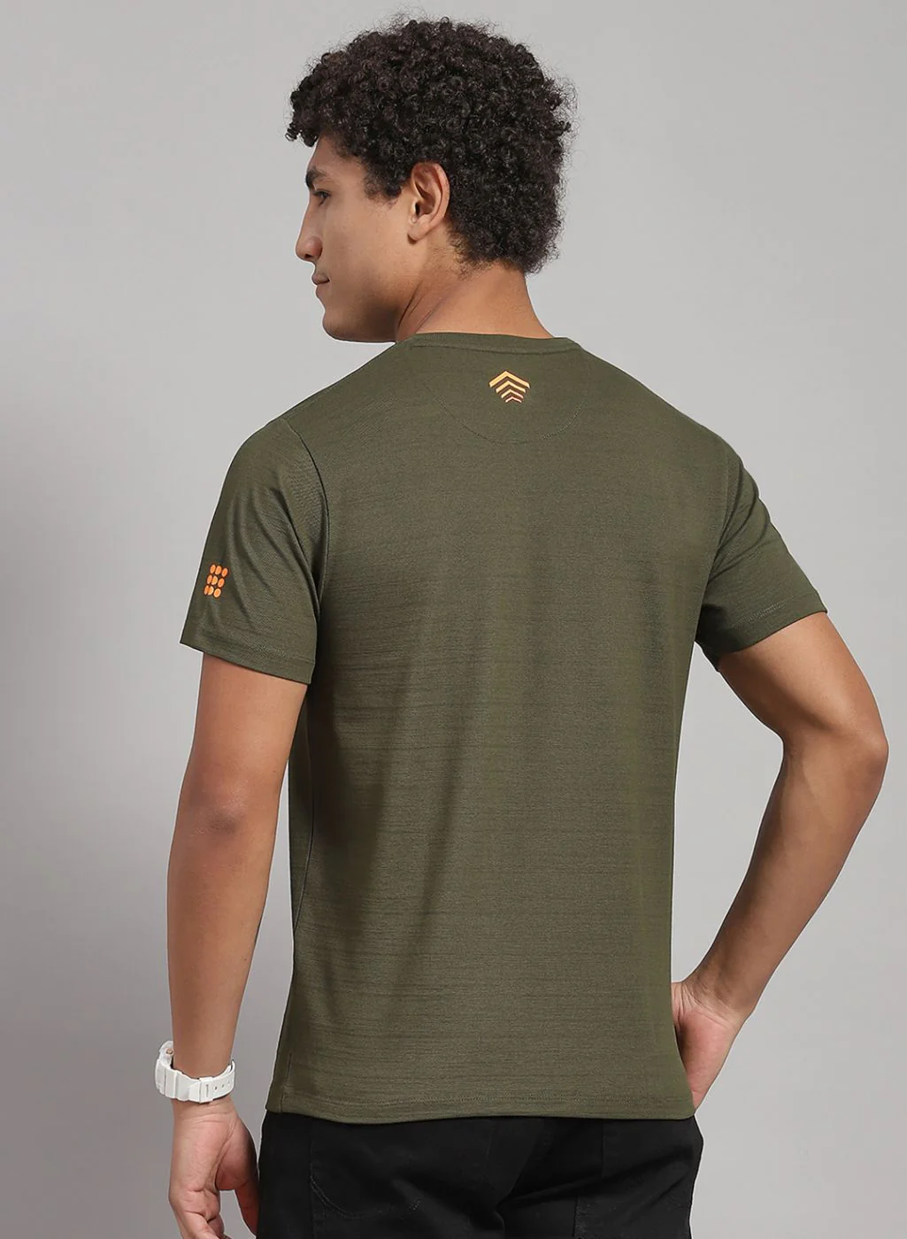 Rock.it Men Olive Printed T-Shirt - Image 4