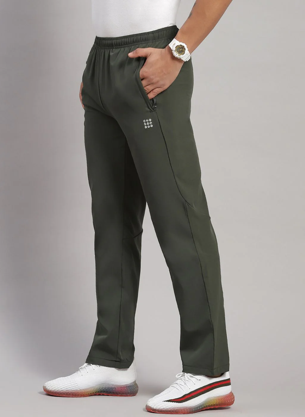 Rock.it Men Olive Regular Fit Lower - Image 2