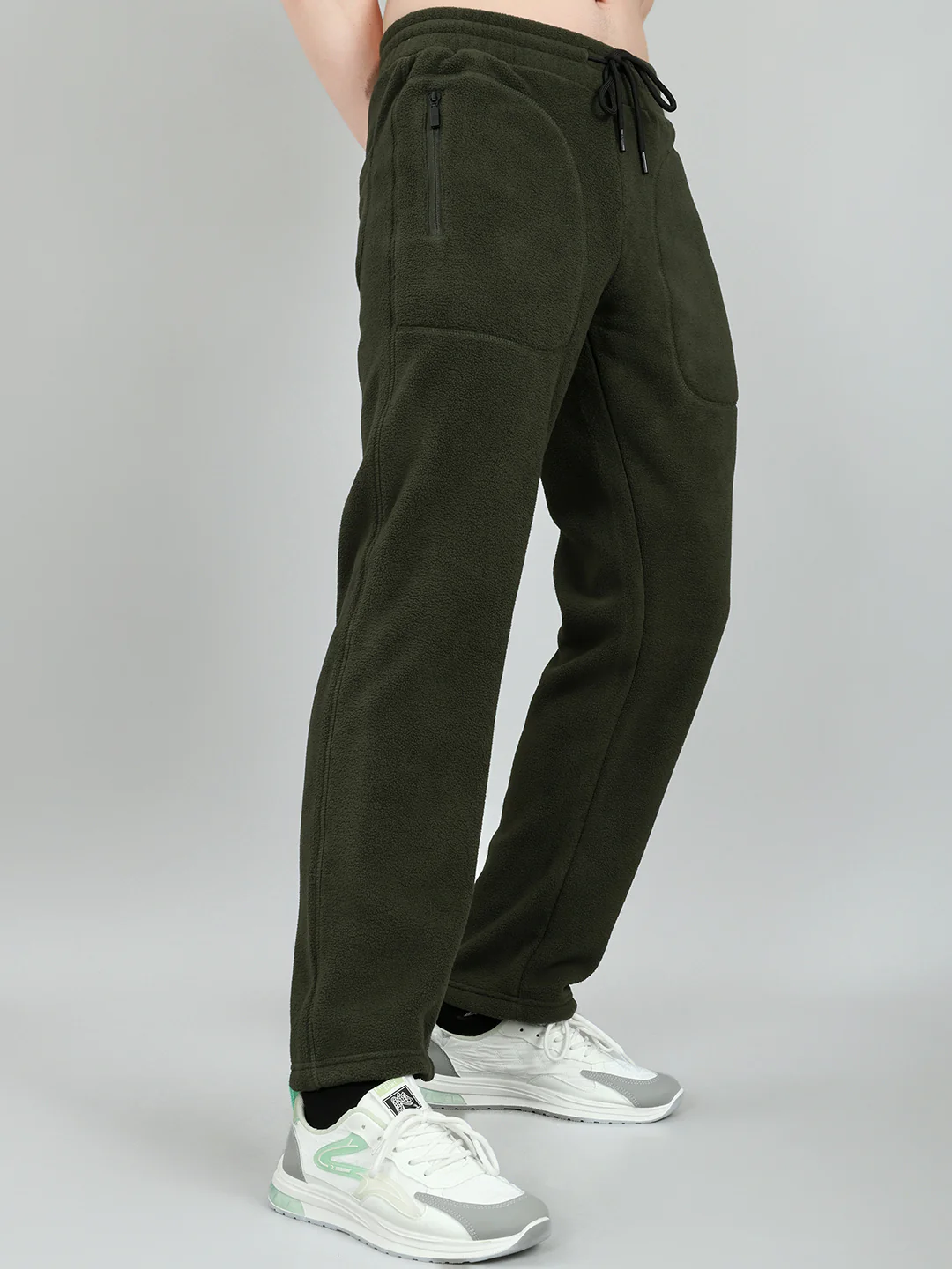 Rock.it Men Olive Solid Regular Fit Winter Lower - Image 2