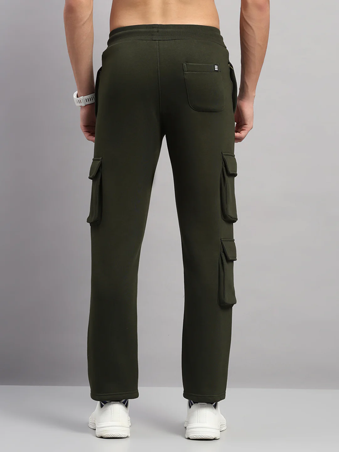 Rock.it Men Olive Solid Regular Fit Winter Lower - Image 5